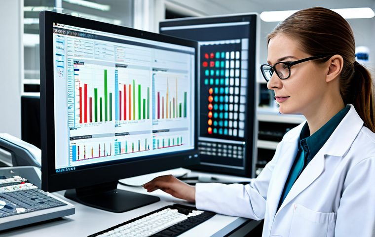 Data-Driven Textile Engineer**

"A professional textile engineer, fully clothed in a modern lab coat and safety glasses, analyzing data on a computer screen displaying production metrics and charts. She is surrounded by textile samples and machinery in a bright, clean laboratory setting. Safe for work, appropriate content, perfect anatomy, correct proportions, professional."

**