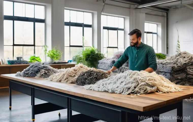 섬유기사 실기시험 대비 방법 - **Textile Material Science Laboratory Analysis**
    A focused view inside a state-of-the-art textil...