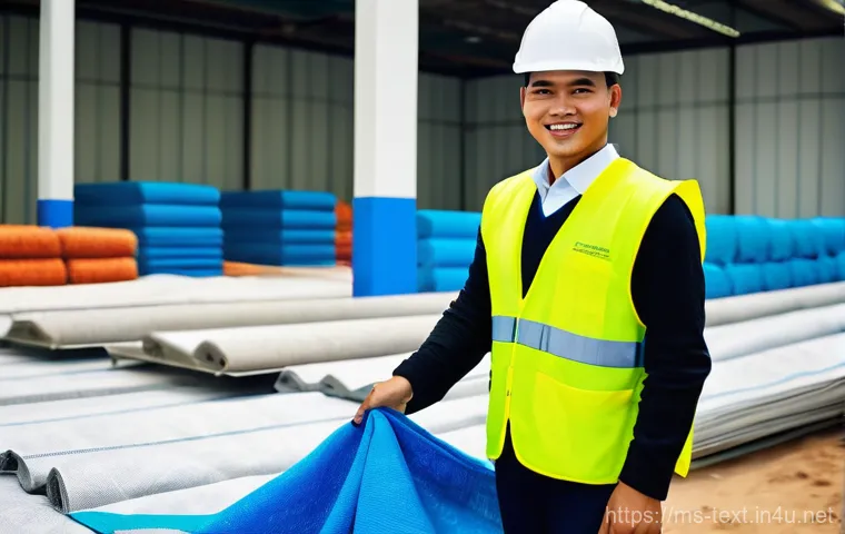 섬유기사와 필기시험 준비 사례 - **Medical Sector:** The engineer is focused, carefully examining advanced medical textiles, such as ...