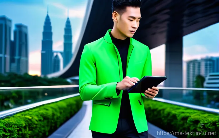 섬유기사와 패션 엔지니어링 - **Prompt 1: Sustainable Future Fashion in a Tropical Lab**
    "An elegant Malaysian female model, a...