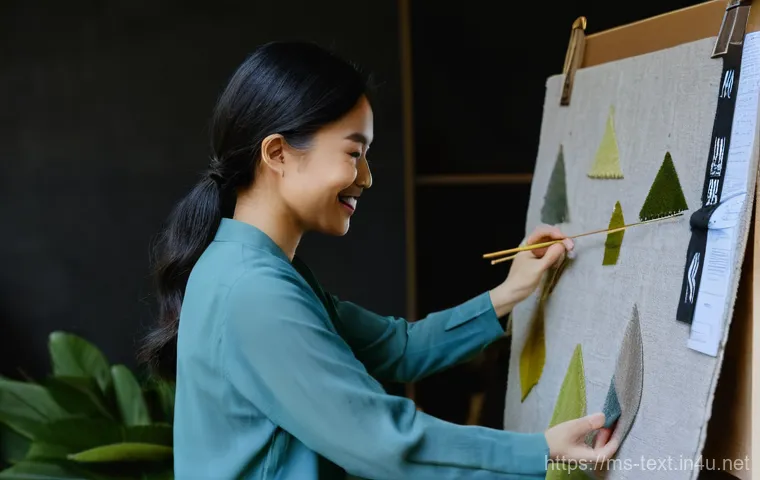 섬유기사 자격증 활용 방안 - **Sustainable Textile Innovator at Work**
    A vibrant, sunlit image of a young, creative Malaysian...