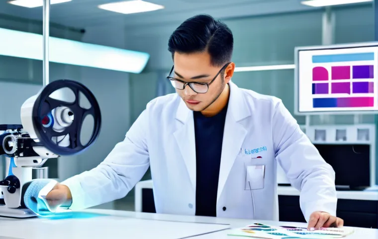 섬유기사 취득 후 경력 개발 - **Malaysian Textile Innovation Hub:** A vibrant, futuristic textile research and development laborat...