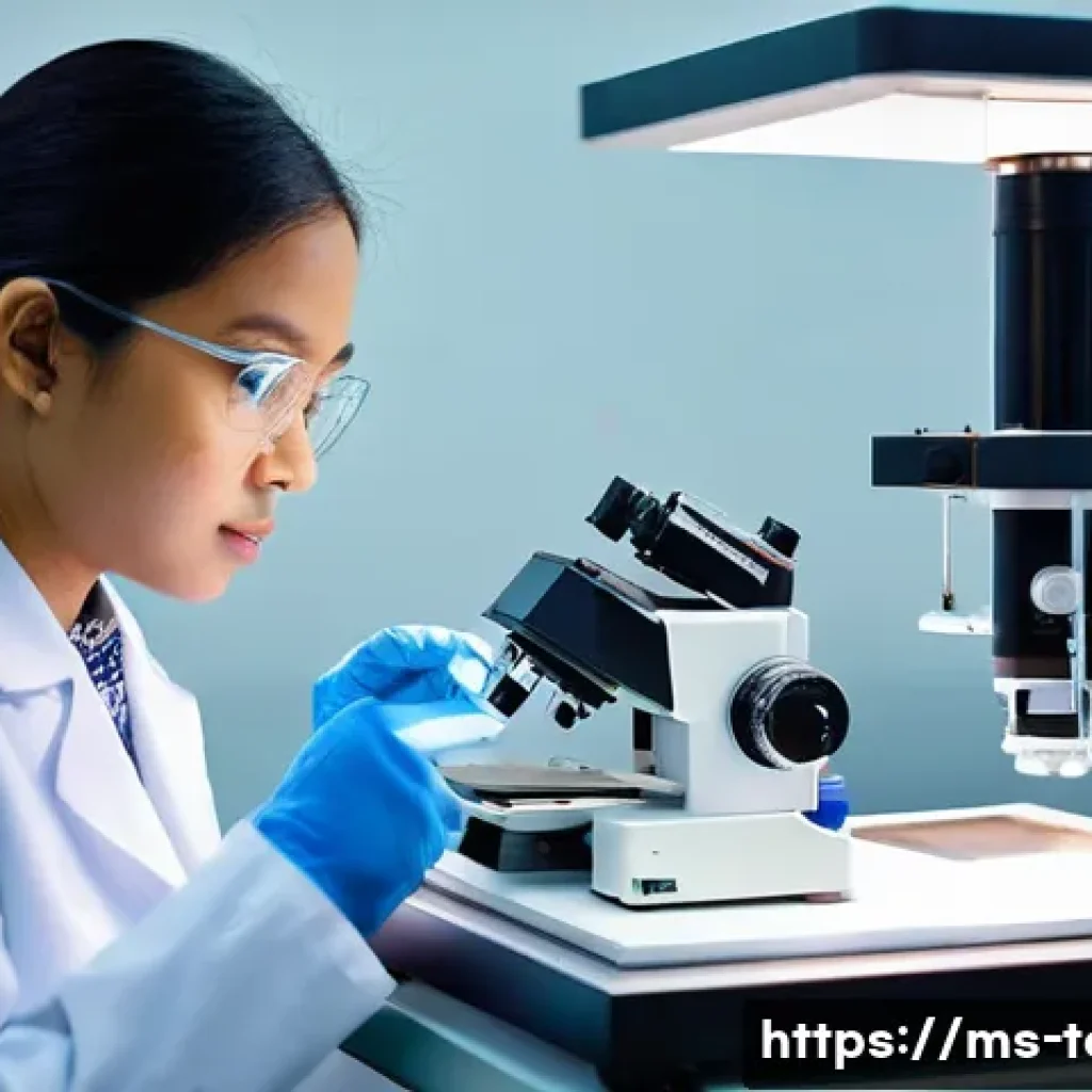 섬유기사 합격 후기 - **Prompt 1: Innovative Textile Engineering Student in a Malaysian Lab**
    "A determined young Mala...