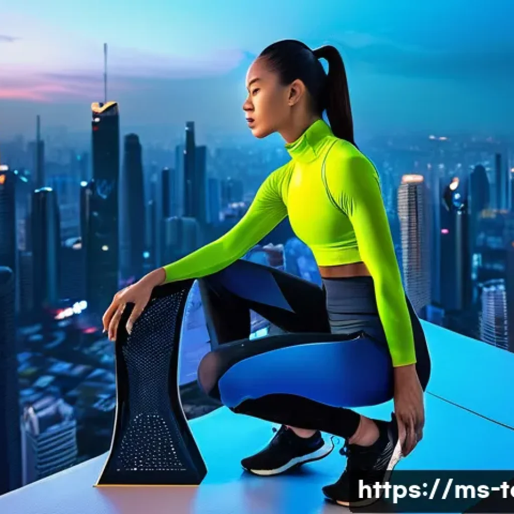 섬유기사와 시험 대비 자료 찾기 - **Smart Sportswear in a Futuristic Malaysian Cityscape**
    "A confident Malaysian female athlete, ...